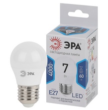 Лампа светодиодная ЭРА STD LED P45-7w-840-E27