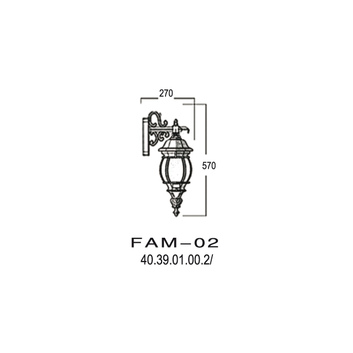 40.39.01.00.2/ Светильник настенный Америка FAM-02
