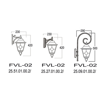 25.09.01.00.2/ Светильник настенный Валенсия FVL-02