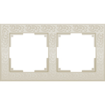 WL05-Frame-02-ivory Рамка на 2 поста (слоновая кость) Werkel