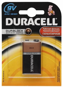 Элемент питания Durasel 6LR61-1BL/6LF22-1BL