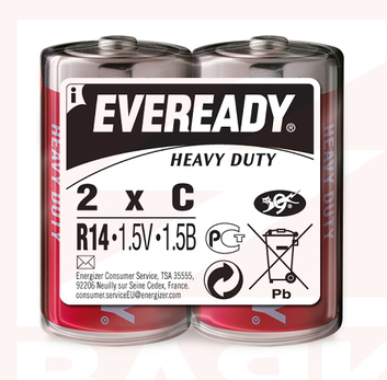 Элемент питания EVEREADY R14 Heavy Duty