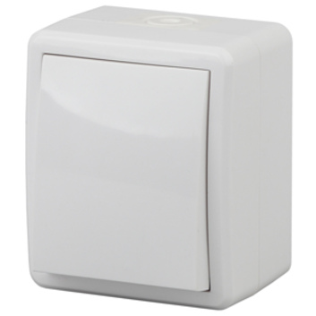 11-1402-01 Выключатель с подсветкой IP54 10АХ-250В ОУ Эксперт белый ЭРА