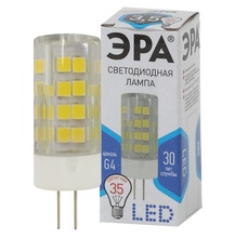 Лампа светодиодная ЭРА STD LED JC-3.5w-840-G4-220V-corn-ceramics