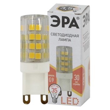 Лампа светодиодная ЭРА LED smd JCD-3.5w-827-G9-220V-corn-ceramics