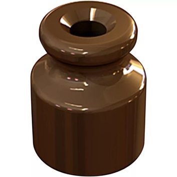 Керамический изолятор для ретро провода коричневый (100шт) 