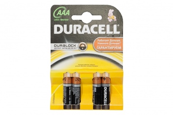 Элемент питания Durasel LR03-4BL BASIC