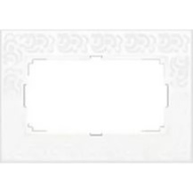 WL05-Frame-01-DBL-white Рамка для двойной розетки (белый) Werkel