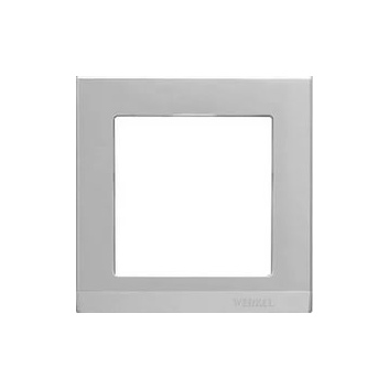 WL04-Frame-01 Рамка на 1 пост (серебряный) Werkel