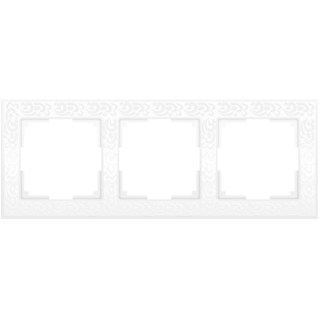 WL05-Frame-03-white Рамка на 3 поста (белый) Werkel