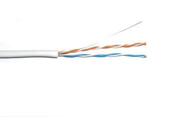F/UTP ШПД ,кат,5E 24AWG.2x2x0.48мм solid,LSZH.500м, белый кабель связи витая пара ITK