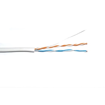 F/UTP ШПД ,кат,5E 24AWG.2x2x0.48мм solid,LSZH.500м, белый кабель связи витая пара ITK