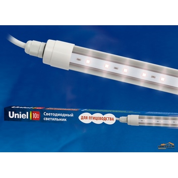 ULY-P60-10W/SCEP/K IP65 DC24V WHITE Свет-к для птиц светодиод 650мм .Спектр для яйценоскости  Uniel