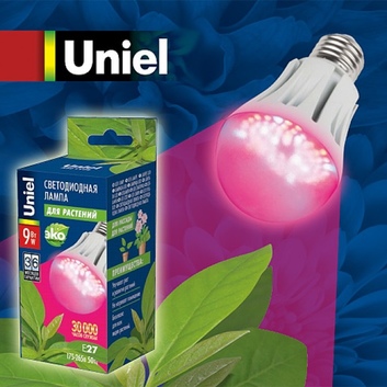 LED-A60-9W-SP/E27/CL ALMO1WH Лампа светод.для растений