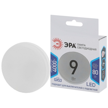 Лампа светодиодная ЭРА LED smd GX-9w-840-GX53