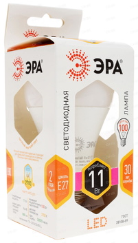 Лампа светодиодная ЭРА LED smd A60-11w-827-E27
