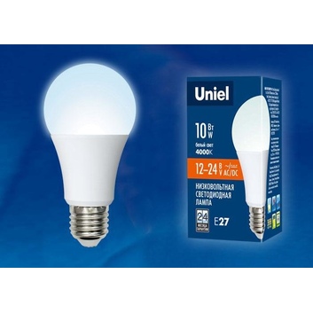 LED-A60-10W-NW FR/12-24PLO55WH  Е27 лампа светодиодная Uniel