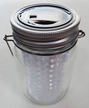 SL-GL14-JAR-3 Cадовый светильник на солнечной батарее, стекло,металл,прозрачный,13,5 см ЭРА
