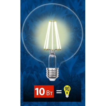 LED-G125-10W/WW/E27 CL PLS02WH  Лампа светодиодная Uniel