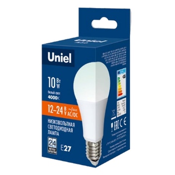 LED-A60-10W-NW FR/24-48V PLO55WH 4000K лампа светодиодная Uniel