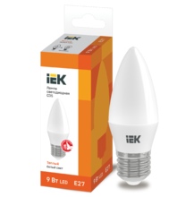 C35 свеча 9Вт 230В 3000К Е27 Лампа светодиодная IEK-eco