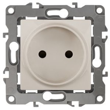 12-2005-02 Розетка 2P 16А-250В IP20 слоновая кость б/м.лапок ЭРА