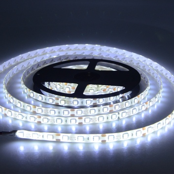 Лента светодиодная SMD5050 60LED/m 12V IP65 10мм силикон холодный белый  12В (141-495)