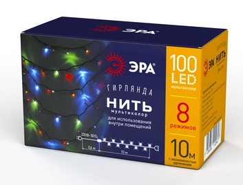 ENIN-3Z Гирлянда LED Нить Цветы 3м мультиколор, 220V IP20 ЭРА