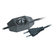 UCX-C20/02A-170 BLACK Сетевой шнур с вилкой и выключателем (напольный) 1,7м 2А, 500Вт Uniel