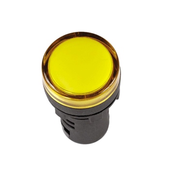Лампа AD16DS (LED) матрица d16мм желтый 230В AC TDM